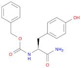 Carbamic acid, N-[(1S)-2-amino-1-[(4-hydroxyphenyl)methyl]-2-oxoethyl]-, phenylmethyl ester