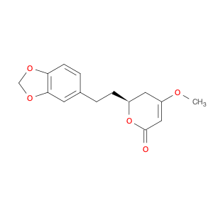 2H-Pyran-2-one, 6-[2-(1,3-benzodioxol-5-yl)ethyl]-5,6-dihydro-4-methoxy-, (6S)-