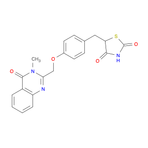 2,4-Thiazolidinedione, 5-[[4-[(3,4-dihydro-3-methyl-4-oxo-2-quinazolinyl)methoxy]phenyl]methyl]-