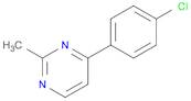 Pyrimidine, 4-(4-chlorophenyl)-2-methyl-