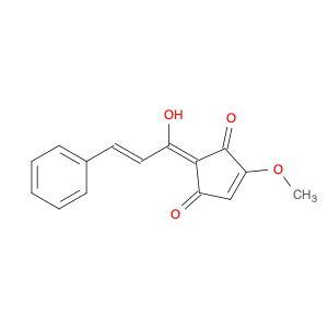 4-Cyclopentene-1,3-dione, 2-[(2E)-1-hydroxy-3-phenyl-2-propenylidene]-4-methoxy-, (2Z)-