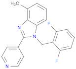 1H-Benzimidazole, 1-[(2,6-difluorophenyl)methyl]-4-methyl-2-(4-pyridinyl)-