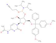 Cytidine, N-acetyl-5'-O-[bis(4-methoxyphenyl)phenylmethyl]-2'-O-methyl-, 3'-[2-cyanoethyl N,N-bi...