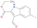 1H-Indole-2-carboxylic acid, 5-fluoro-3-formyl-, ethyl ester