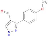 1H-Pyrazole-4-carboxaldehyde, 3-(4-methoxyphenyl)-