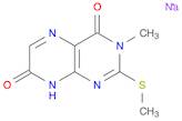 4,7(3H,8H)-Pteridinedione, 3-methyl-2-(methylthio)-, sodium salt (1:1)