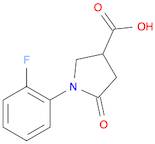 3-Pyrrolidinecarboxylic acid, 1-(2-fluorophenyl)-5-oxo-