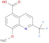 5-Quinolinecarboxylic acid, 8-methoxy-2-(trifluoromethyl)-