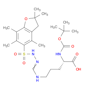 L-Ornithine, N5-[[[(2,3-dihydro-2,2,4,6,7-pentamethyl-5-benzofuranyl)sulfonyl]amino]iminomethyl]...