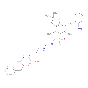 D-Ornithine, N5-[[[(2,3-dihydro-2,2,4,6,7-pentamethyl-5-benzofuranyl)sulfonyl]amino]iminomethyl]-N…