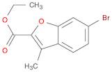 2-Benzofurancarboxylic acid, 6-bromo-3-methyl-, ethyl ester