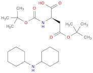 D-Aspartic acid, N-[(1,1-dimethylethoxy)carbonyl]-, 4-(1,1-dimethylethyl) ester, compd. with N-cyc…