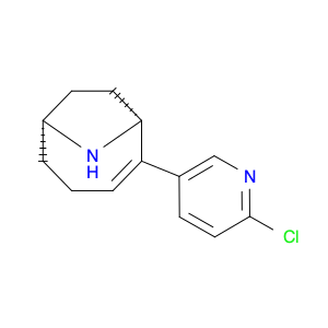 9-Azabicyclo[4.2.1]non-2-ene, 2-(6-chloro-3-pyridinyl)-, (1R,6R)-