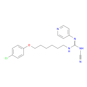 Guanidine, N-[6-(4-chlorophenoxy)hexyl]-N'-cyano-N''-4-pyridinyl-