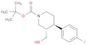 1-Piperidinecarboxylic acid, 4-(4-fluorophenyl)-3-(hydroxymethyl)-, 1,1-dimethylethyl ester, (3S...