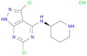 1H-Pyrazolo[3,4-d]pyrimidin-4-amine, 3,6-dichloro-N-(3R)-3-piperidinyl-, hydrochloride (1:1)