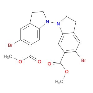 6,6'-dimethyl 5,5'-dibromo-2H,2'H,3H,3'H-[1,1'-biindole]-6,6'-dicarboxylate