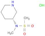 Methanesulfonamide, N-methyl-N-(3R)-3-piperidinyl-, hydrochloride (1:1)