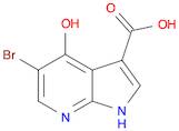 1H-Pyrrolo[2,3-b]pyridine-3-carboxylic acid, 5-bromo-4-hydroxy-