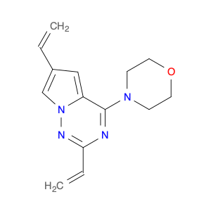 Pyrrolo[2,1-f][1,2,4]triazine, 2,6-diethenyl-4-(4-morpholinyl)-