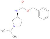 Carbamic acid, N-[(3S)-1-(1-methylethyl)-3-pyrrolidinyl]-, phenylmethyl ester