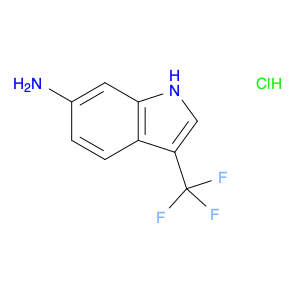 1H-Indol-6-amine, 3-(trifluoromethyl)-, hydrochloride (1:1)