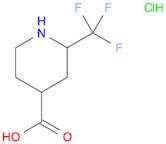 4-Piperidinecarboxylic acid, 2-(trifluoromethyl)-, hydrochloride (1:1)