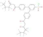 [1,1':2',1''-Terphenyl]-4'-sulfonyl chloride, 4,4''-bis(4,4,5,5,6,6,6-heptafluoro-1,3-dioxohexyl)-