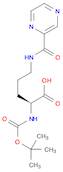 L-Ornithine, N2-[(1,1-dimethylethoxy)carbonyl]-N5-(pyrazinylcarbonyl)- (9CI)