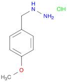 Hydrazine, [(4-methoxyphenyl)methyl]-, hydrochloride (1:1)