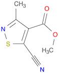 4-Isothiazolecarboxylic acid, 5-cyano-3-methyl-, methyl ester