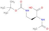 Butanoic acid, 2-(acetylamino)-4-[[(1,1-dimethylethoxy)carbonyl]amino]-, (2S)-