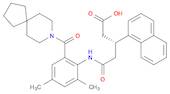 1-Naphthalenepropanoic acid, β-[2-[[2-(8-azaspiro[4.5]dec-8-ylcarbonyl)-4,6-dimethylphenyl]amino]-…