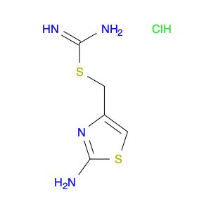 Carbamimidothioic acid, (2-amino-4-thiazolyl)methyl ester, hydrochloride (1:2)