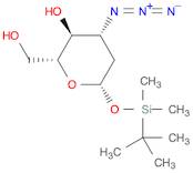 β-D-arabino-Hexopyranose, 3-azido-2,3-dideoxy-1-O-[(1,1-dimethylethyl)dimethylsilyl]-