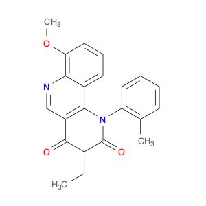 Benzo[h]-1,6-naphthyridine-2,4(1H,3H)-dione, 3-ethyl-7-methoxy-1-(2-methylphenyl)-