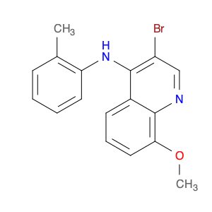4-Quinolinamine, 3-bromo-8-methoxy-N-(2-methylphenyl)-