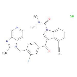 1H-Indole-1-carboxamide, 4-ethynyl-3-[3-fluoro-4-[(2-methyl-1H-imidazo[4,5-c]pyridin-1-yl)methyl...