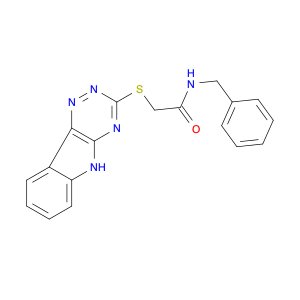 2-((2H-[1,2,4]Triazino[5,6-b]indol-3-yl)thio)-N-benzylacetamide