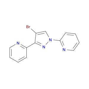 Pyridine, 2,2'-(4-bromo-1H-pyrazole-1,3-diyl)bis- (9CI)