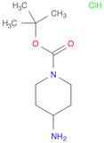 1-Piperidinecarboxylic acid, 4-amino-, 1,1-dimethylethyl ester, hydrochloride (1:1)