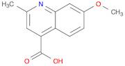 4-Quinolinecarboxylic acid, 7-methoxy-2-methyl-