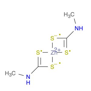 Zinc, bis(N-methylcarbamodithioato-κS,κS')-, (T-4)-