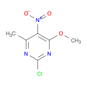 Pyrimidine, 2-chloro-4-methoxy-6-methyl-5-nitro-