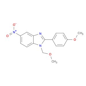 1H-Benzimidazole, 1-(methoxymethyl)-2-(4-methoxyphenyl)-5-nitro-