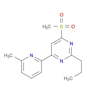 Pyrimidine, 4-(6-methyl-2-pyridinyl)-6-(methylsulfonyl)-2-propyl-