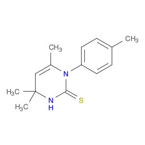 2(1H)-Pyrimidinethione, 3,4-dihydro-4,4,6-trimethyl-1-(4-methylphenyl)-
