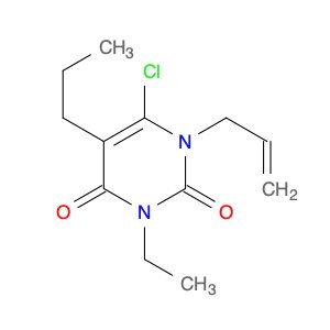 2,4(1H,3H)-Pyrimidinedione, 6-chloro-3-ethyl-1-(2-propen-1-yl)-5-propyl-