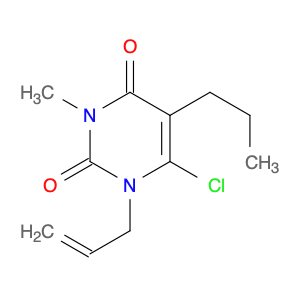 2,4(1H,3H)-Pyrimidinedione, 6-chloro-3-methyl-1-(2-propen-1-yl)-5-propyl-