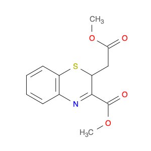 2H-1,4-Benzothiazine-2-acetic acid, 3-(methoxycarbonyl)-, methyl ester